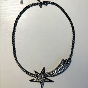 Vintage Express Black Star Statement Necklace